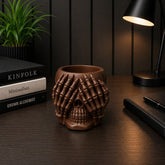 HANDS ON EYES SKULL