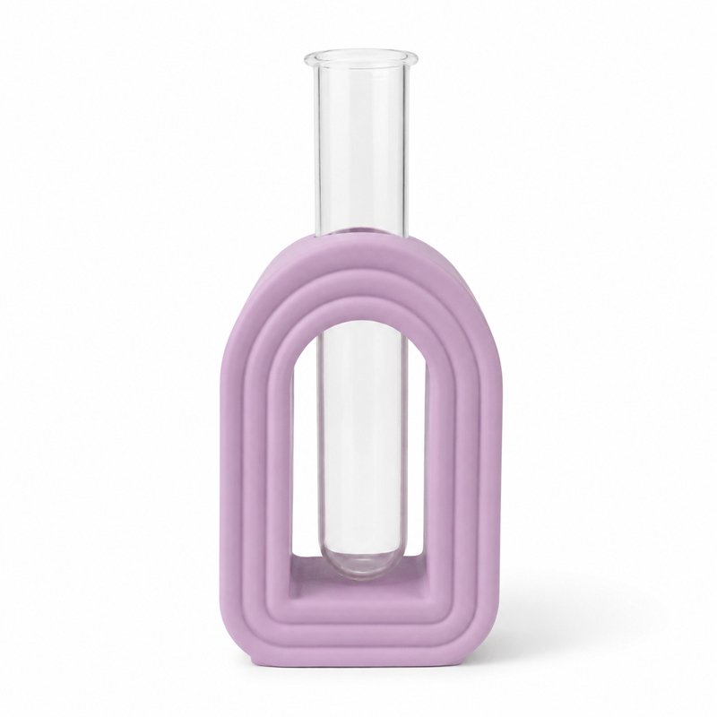 Arched Hydroponic Vase with Test Tube