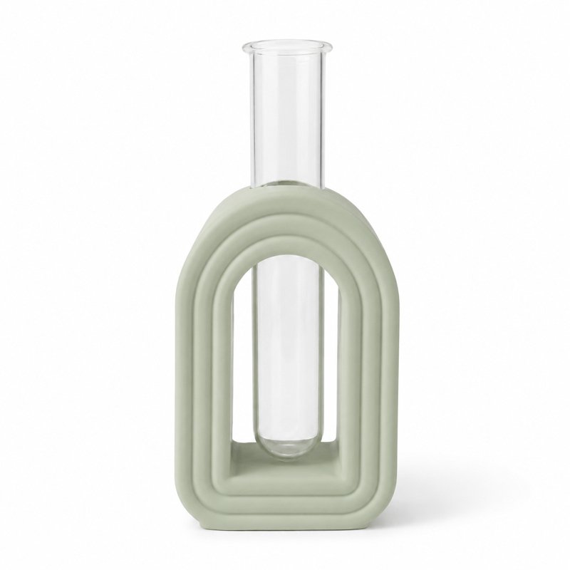 Arched Hydroponic Vase with Test Tube