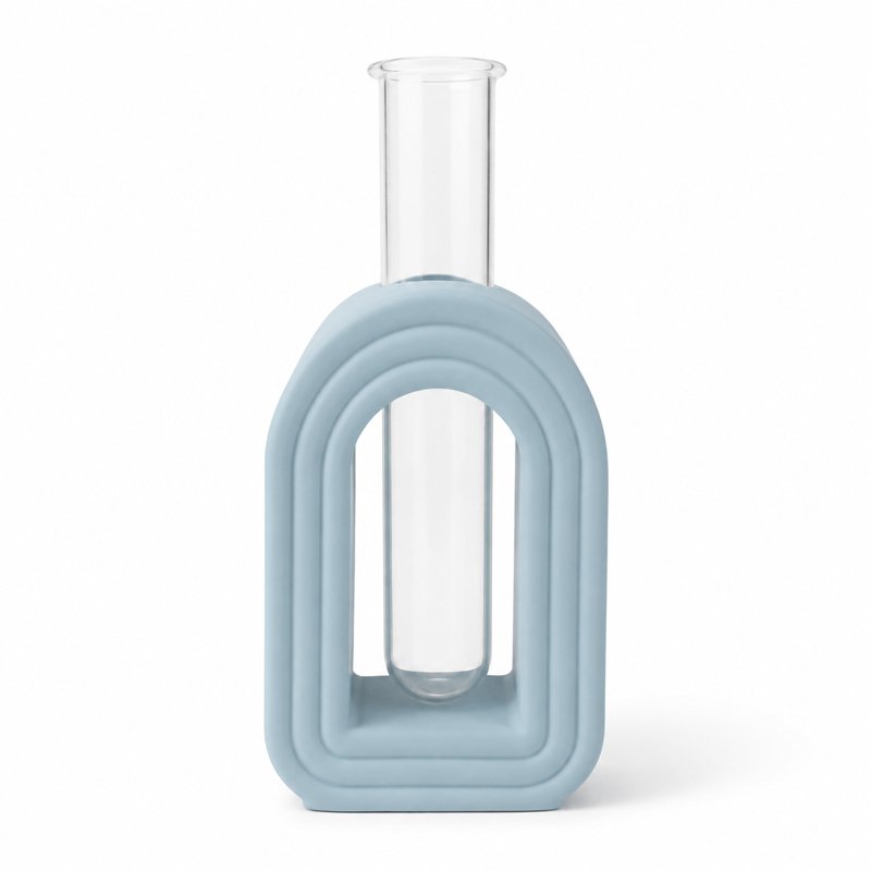 Arched Hydroponic Vase with Test Tube