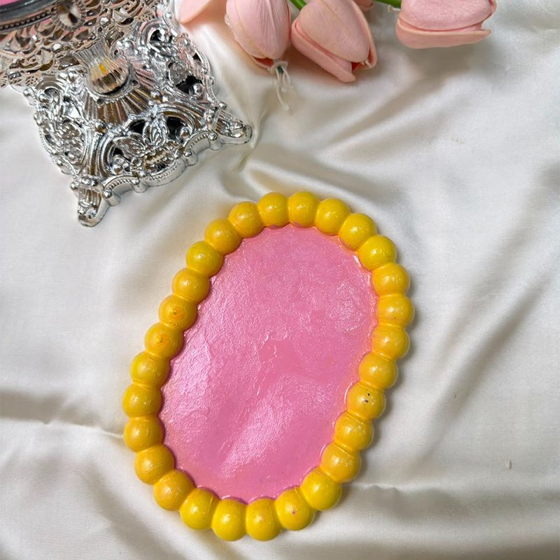 Pink Lemonade Oval Bubble Tray